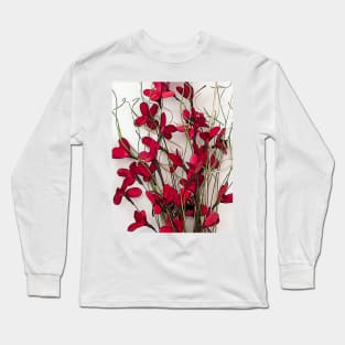 Dainty Red Floral Bouquet Long Sleeve T-Shirt